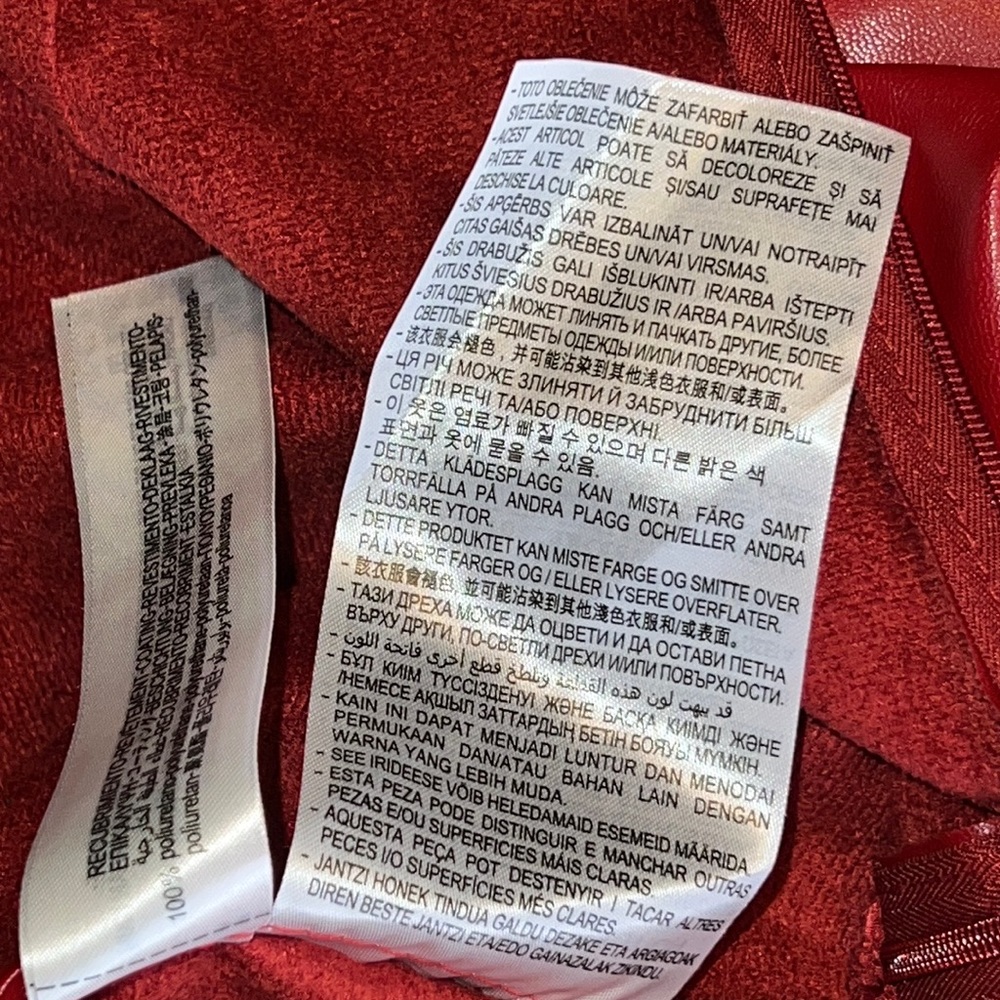 Zara faux vegan red dress.NWOT. ❤️🔥 - Picture 11 of 17